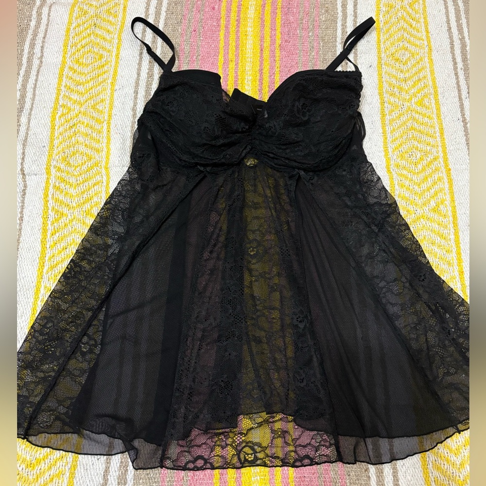 Y2K Frederick’s of Hollywood, babydoll slip lingerie